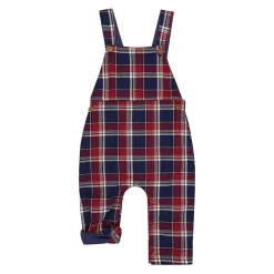 Lilly and Sid Check Dungaree in Red