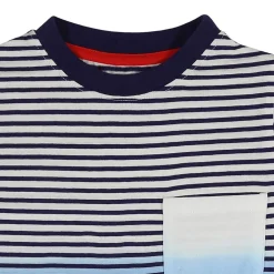 Lilly and Sid Dip Dye Stripe T in Blue