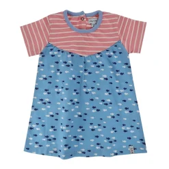 Lilly and Sid Fabic Mix Dress in Multi