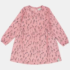 Lilly and Sid Florl Cord Dress in Pink