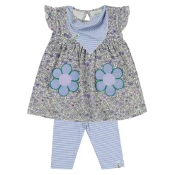 Lilly and Sid Flower Drs Lgng in Multi