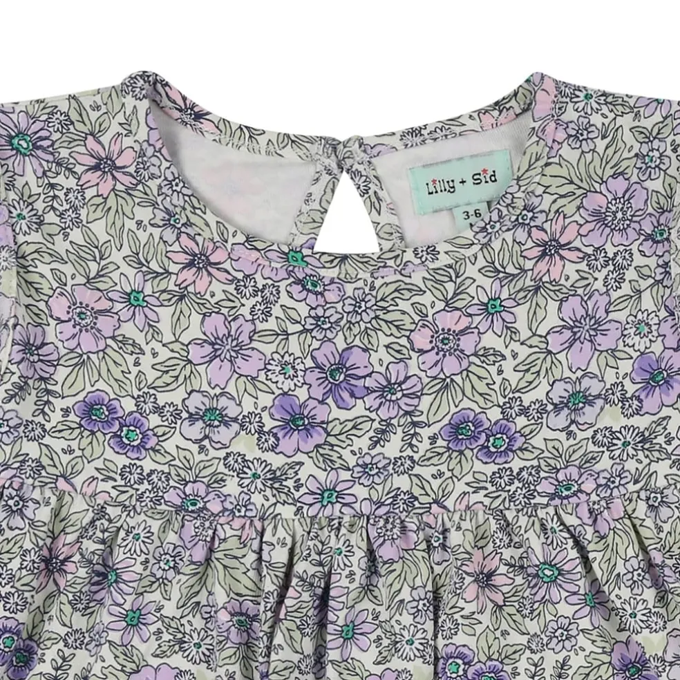 Lilly and Sid Flower Drs Lgng in Multi