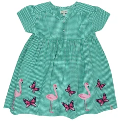 Lilly and Sid Gingham App Drss in Green
