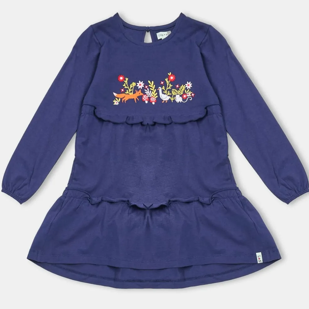 Lilly and Sid Jersey Dress in Multi