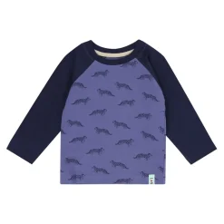 Lilly and Sid Leopard Ls Top in Blue