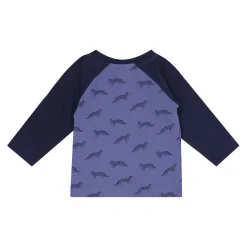 Lilly and Sid Leopard Ls Top in Blue