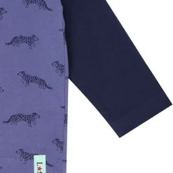 Lilly and Sid Leopard Ls Top in Blue