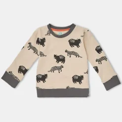 Lilly and Sid Leopard Swtsht in Multi