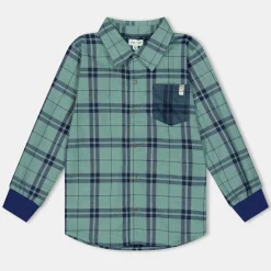 Lilly and Sid Ls Wvn Chk Shirt in Multi