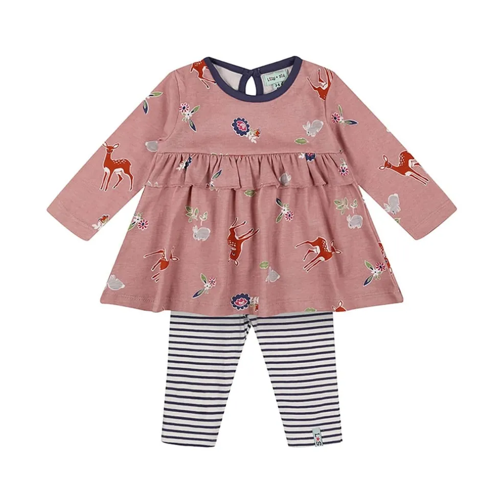 Lilly and Sid Ltl Deer Set in Multi