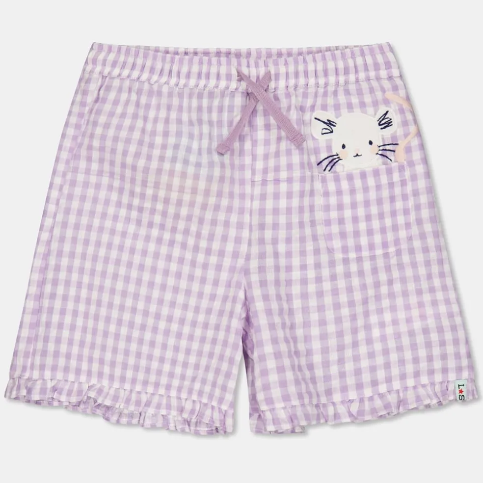 Lilly and Sid Mouse Gingh Sht in Pink