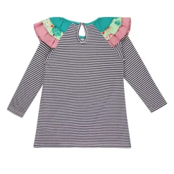 Lilly and Sid Owl App Dress in Blue