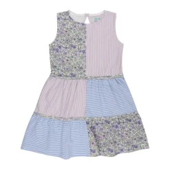 Lilly and Sid Patchwork Dress in Multi