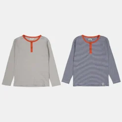 Lilly and Sid 2pk Henley Top in Multi