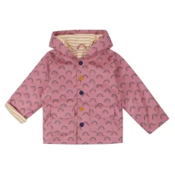Lilly and Sid Rainbow Raincoat in Pink