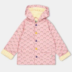 Lilly and Sid Rainbow Raincoat in Pink