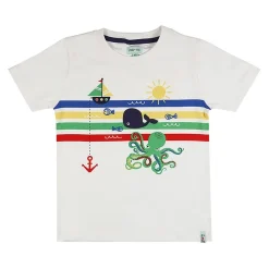 Lilly and Sid Retro Summer Tee in White