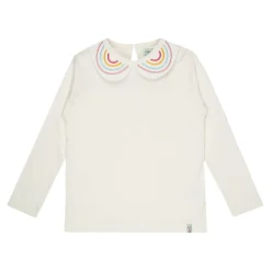 Lilly and Sid Rnbow Collar Top in Brown