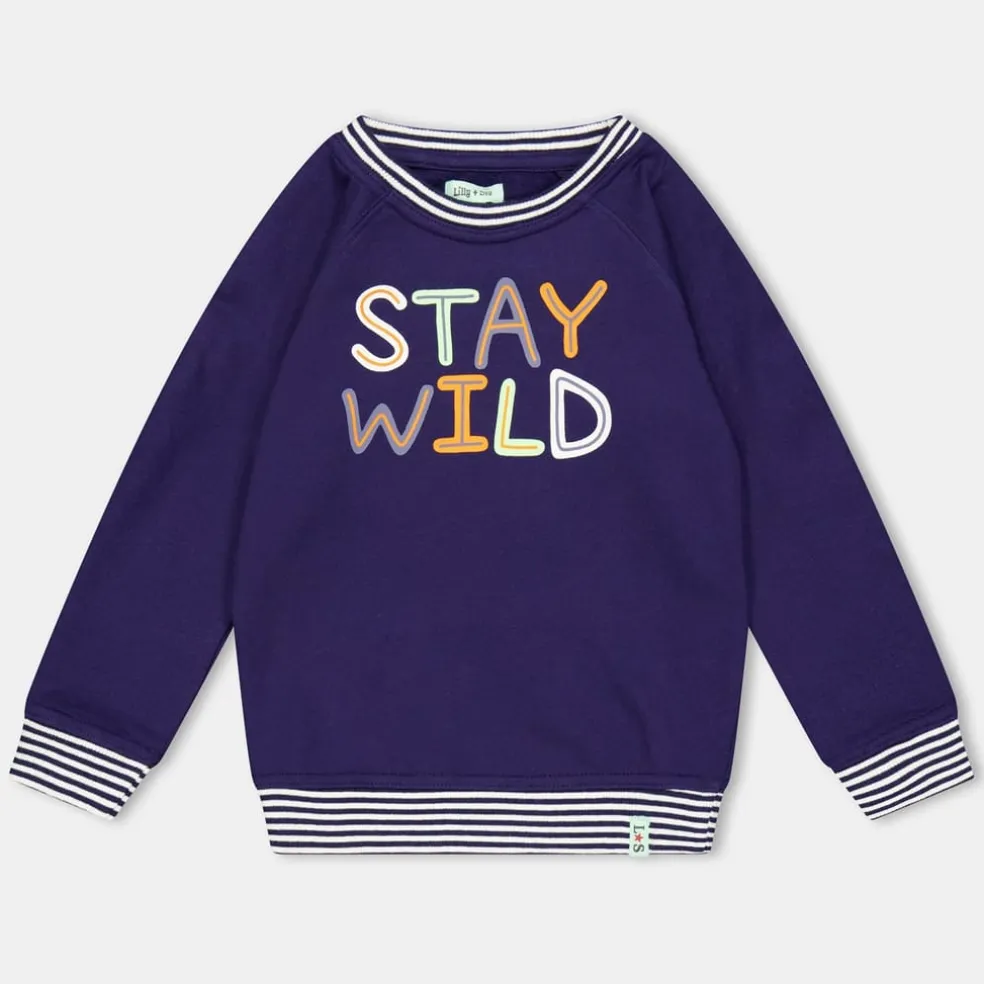 Lilly and Sid Stay Wild Swtsht in Blue