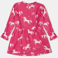 Lilly and Sid Unicorn Visc Drs in Pink