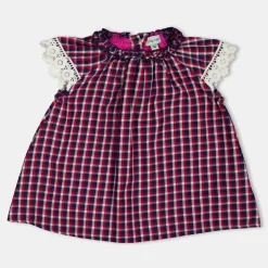 Lilly and Sid Wovn Check Dress in Multi