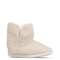 Linea Knit Slipper Boot in Cream