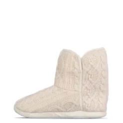 Linea Knit Slipper Boot in Cream
