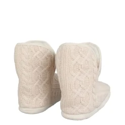 Linea Knit Slipper Boot in Cream