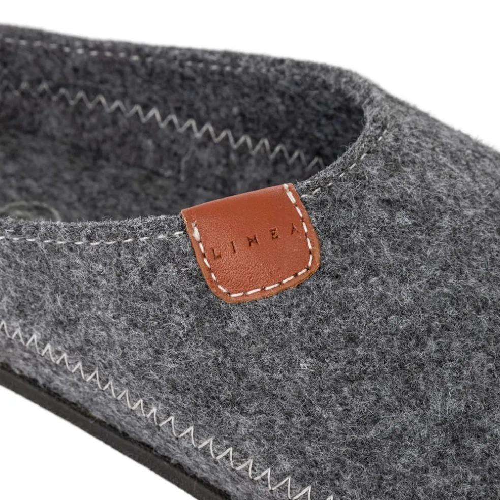 Linea Mens Slippers in Grey