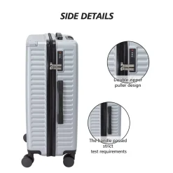 Linea Metal Suitcase in Silver