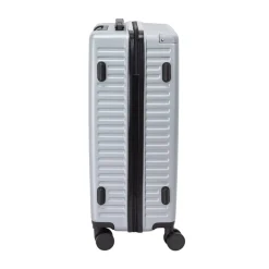 Linea Metal Suitcase in Silver