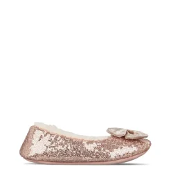 Linea Sequin Ballerina Slipper in Metallics