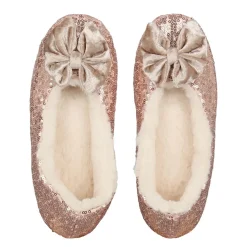 Linea Sequin Ballerina Slipper in Metallics