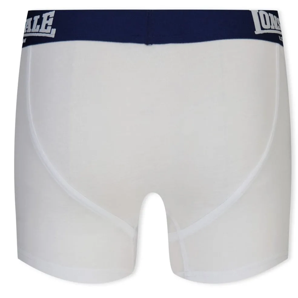 lonsdale 2 Pack Boxers Junior in White