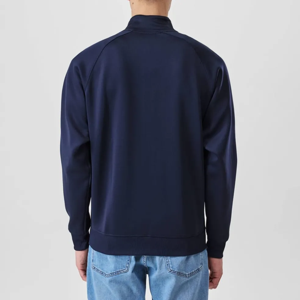 lonsdale 2 Stripe Track Top in Blue