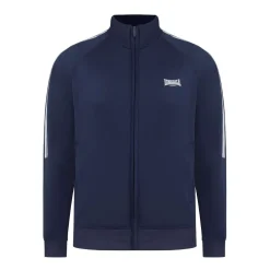 lonsdale 2 Stripe Track Top in Blue