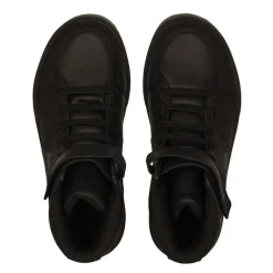 lonsdale Canons Childrens Hi Top Trainers in Black