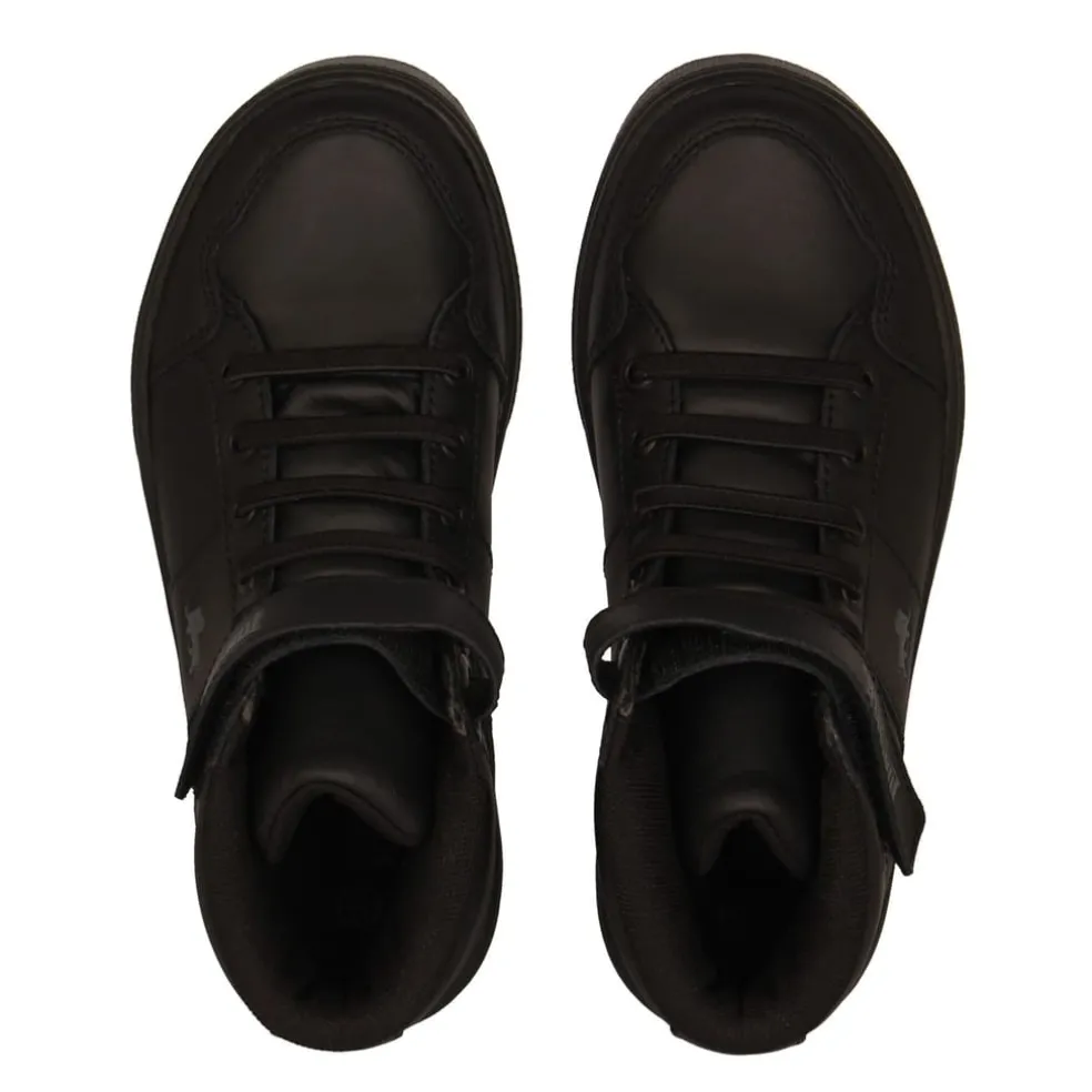 lonsdale Canons Childrens Hi Top Trainers in Black