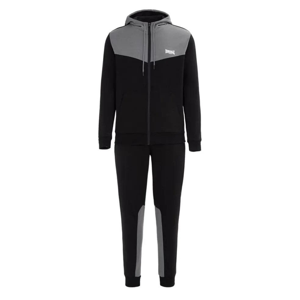 lonsdale Mens Tracksuit in Black