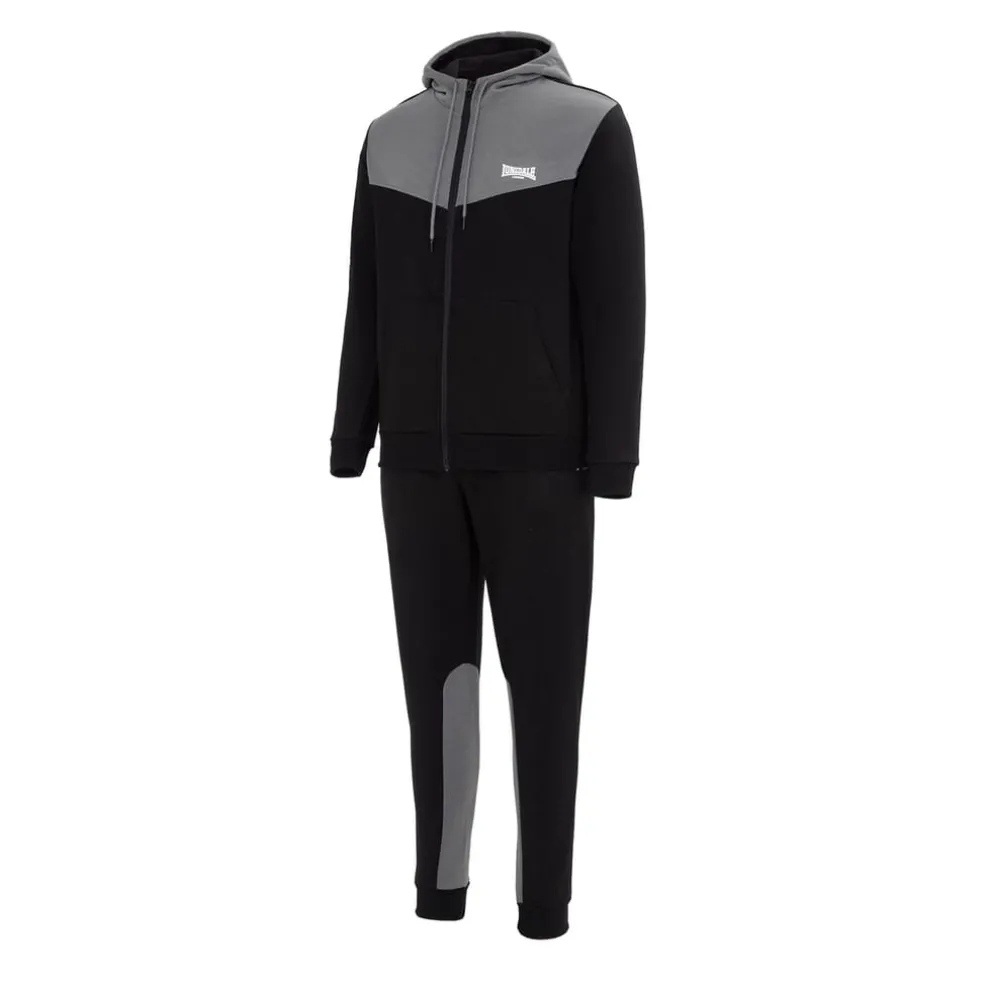 lonsdale Mens Tracksuit in Black