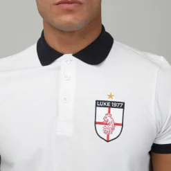 Luke 1977 Mens Bobbys Goal Polo Shirt in White