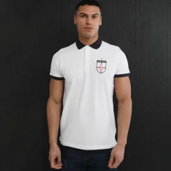 Luke 1977 Mens Bobbys Goal Polo Shirt in White