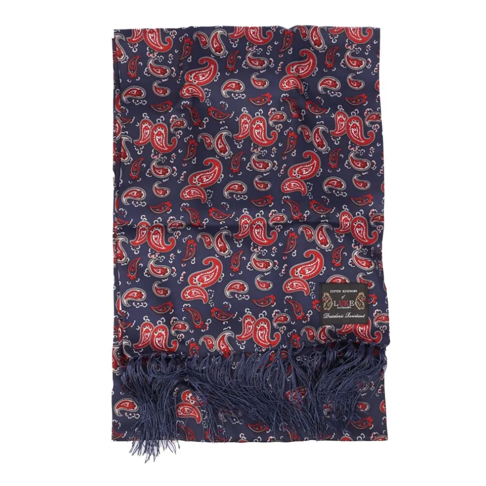 Luke 1977 Paisley One Scarf in Navy