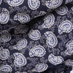 Luke 1977 Paisley Two Scarf in Navy
