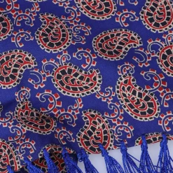 Luke 1977 Paisley Two Scarf in Blue