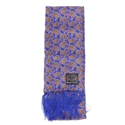 Luke 1977 Paisley Two Scarf in Blue