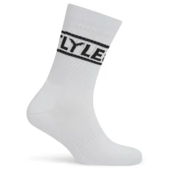 Lyle And Scott 3 Pack Lettering Crew Socks in White