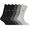 Lyle And Scott 6 Pack of Basic Dress Socks in Blue