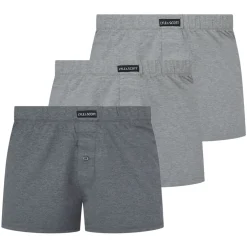 Lyle And Scott 3 Pack of Woven Boxers in Grey