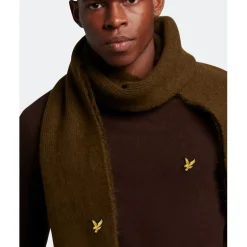 Lyle And Scott Chunky Knit Scarf in Green